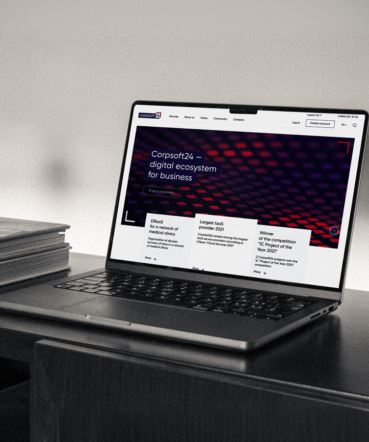 Corpsoft24 corporate services website