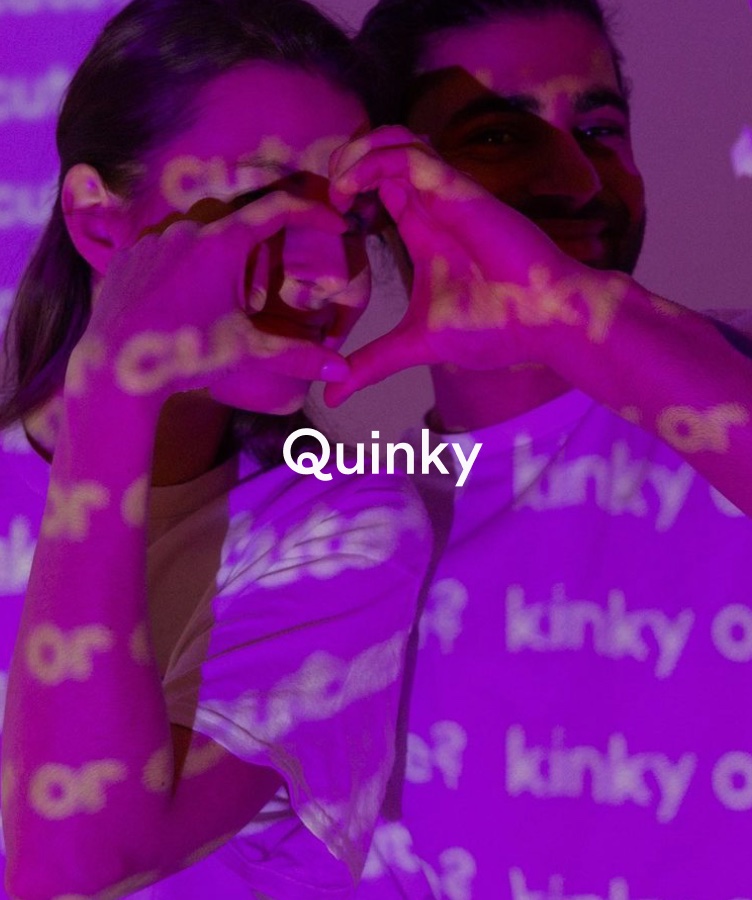 Quinky campaign in purple light