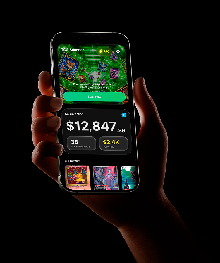 TCG Card Scanner mobile app redesign